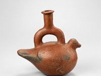 Ame Ker 178  Ame Ker 178, Peru, Nordküste, Chimú/Inka, Später Horizont, Inka, ca. 1470-1532 n. Chr., Gabelhalsgefäß, Ton, H 16 cm, Dm ca. 16 x 9,5 cm : Museumsfoto: Claus Cordes, Bestandskatalog Ethnologie